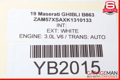 2014-2024 MASERATI GHIBLI DASH RIGHT GLOVE BOX STORAGE 06700998500 OEM
