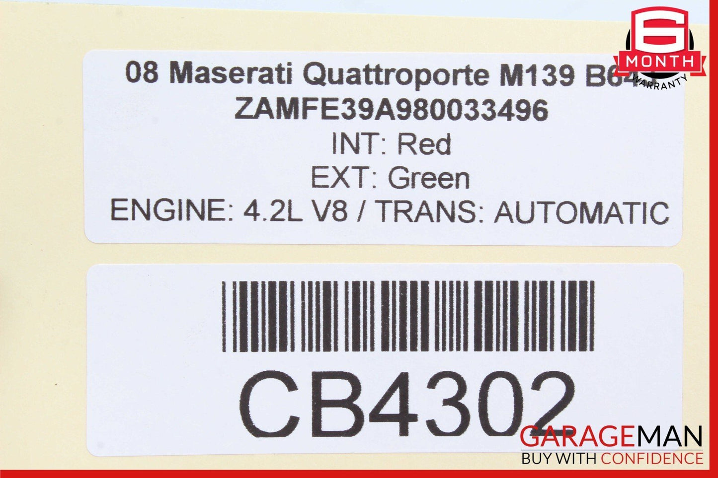 08-19 Maserati Quattroporte Headlight Windshield Washer Bottle Tank OEM