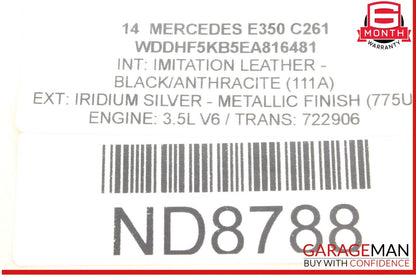08-18 Mercedes W212 E350 CLS400 C350 Front Right Passenger Side Brake Caliper