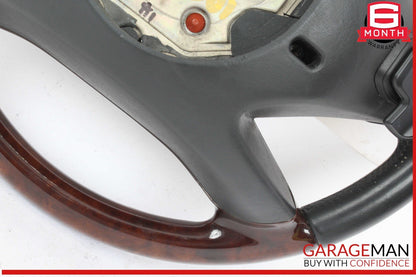 10-14 Mercedes W221 S550 S600 Steering Wheel w/ Paddle Shifters Black Wood OEM