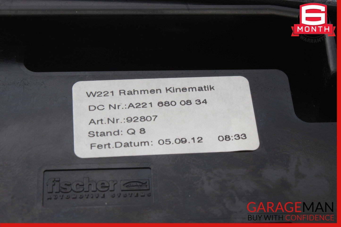 07-13 Mercedes W221 S400 S550 Center Console CD Player Trim Cover Panel Black
