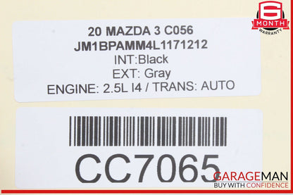 19-20 Mazda 3 2.5L FWD Complete Engine Motor Block Assembly OEM 23k