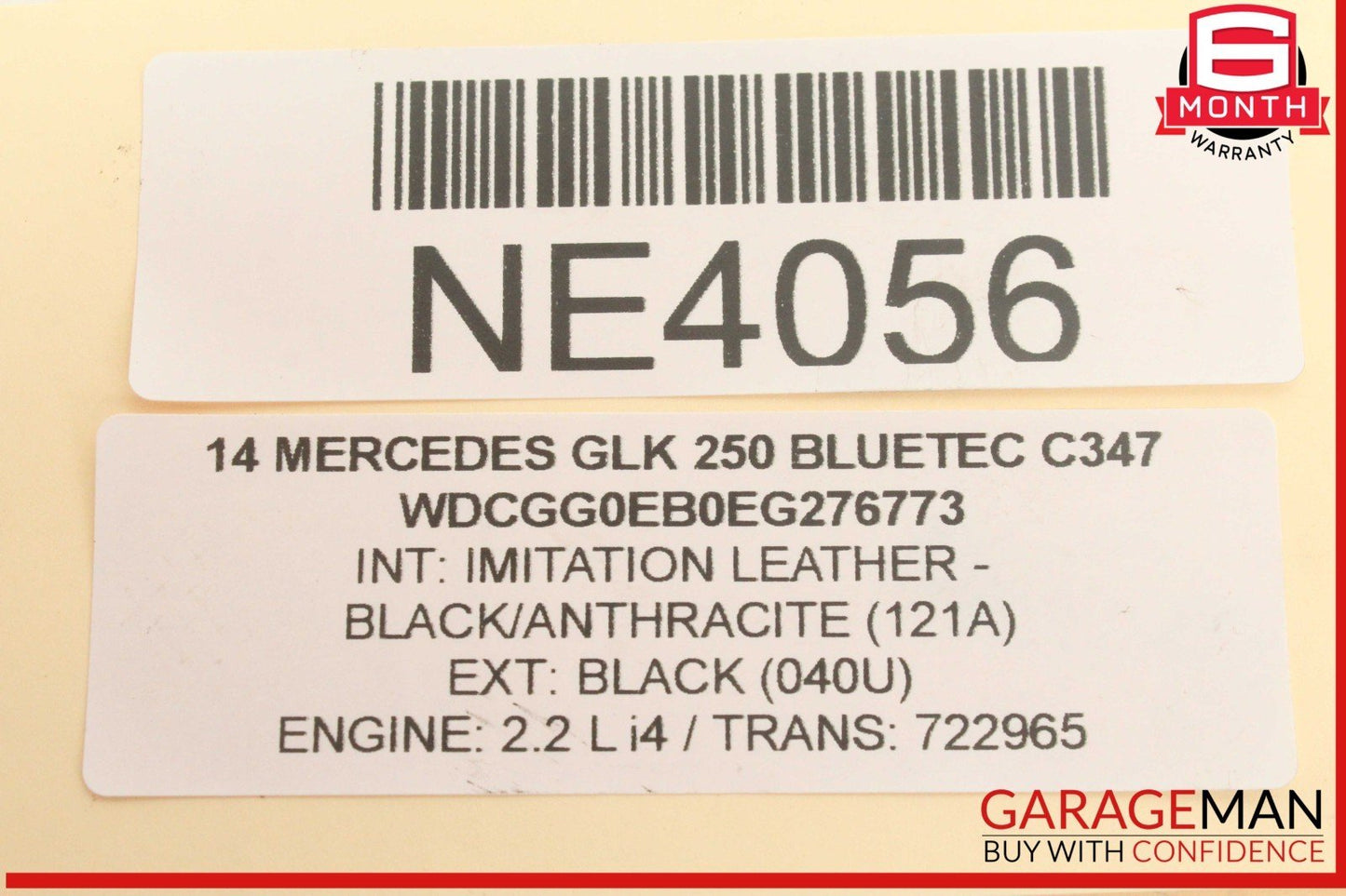 13-15 Mercedes X204 GLK250 Bluetec Windshield Washer Fluid Reservoir Tank OEM