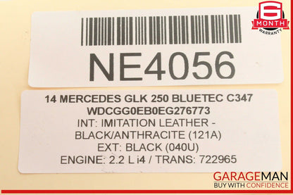 13-15 Mercedes X204 GLK250 Bluetec Windshield Washer Fluid Reservoir Tank OEM