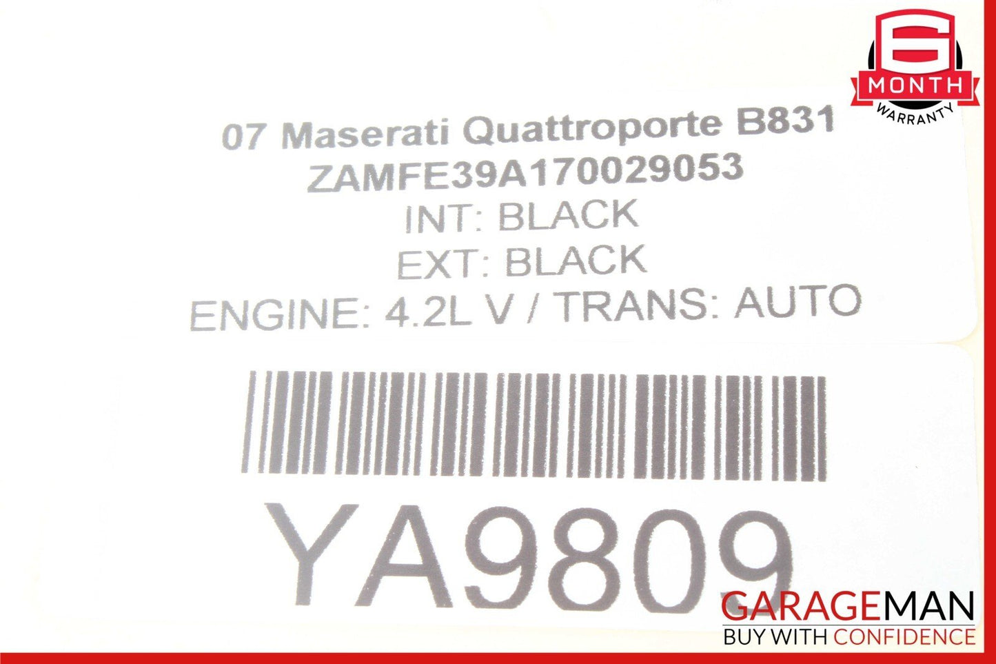 03-13 Maserati Quattroporte Dash Board Dashboard Glove Box Compartment Black OEM