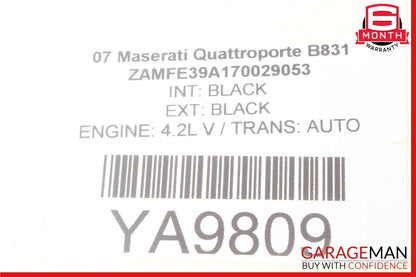 03-13 Maserati Quattroporte Dash Board Dashboard Glove Box Compartment Black OEM