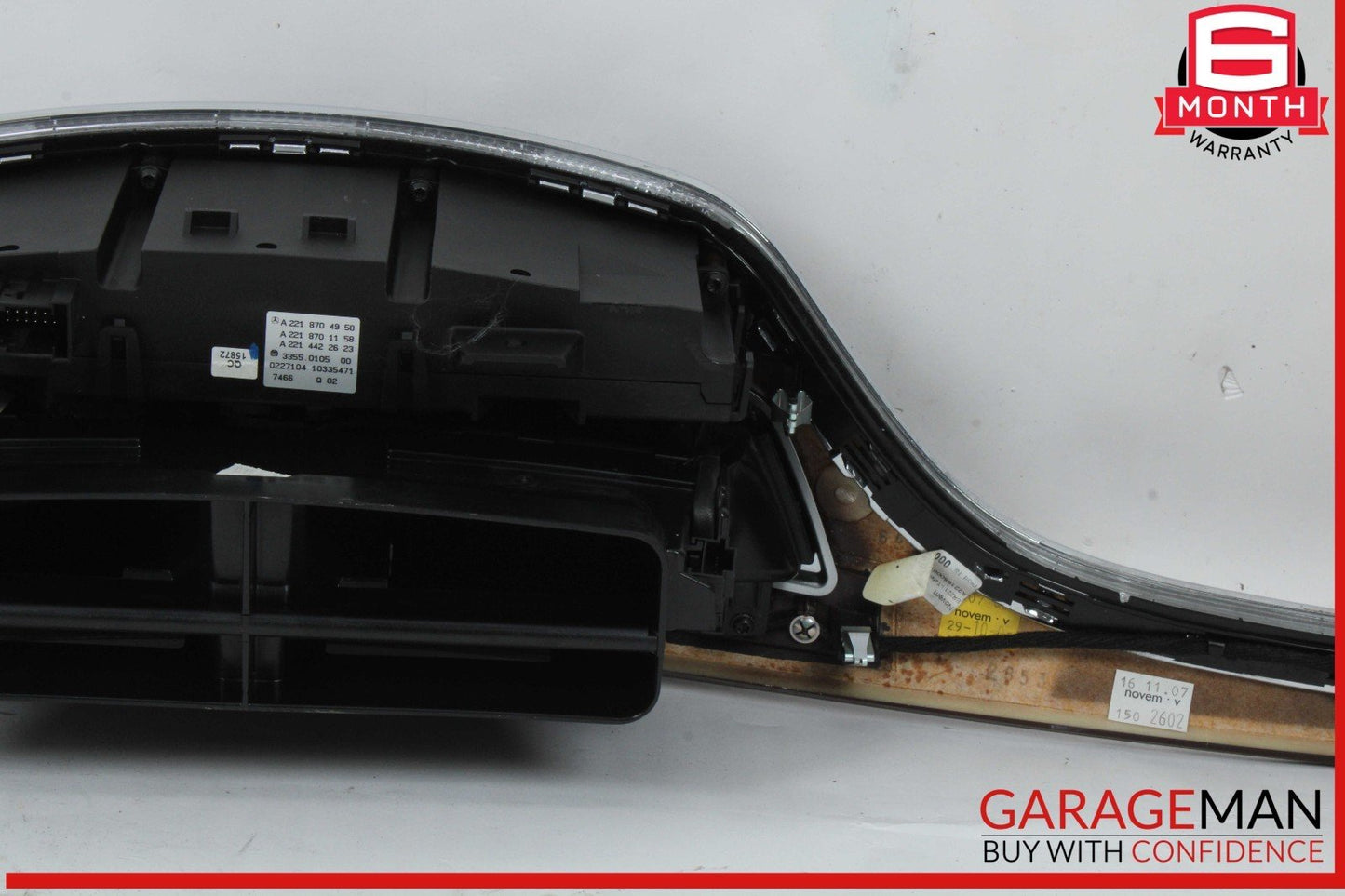 07-14 Mercedes W221 S550 Center Dash Heater Switch Control Panel Assembly OEM