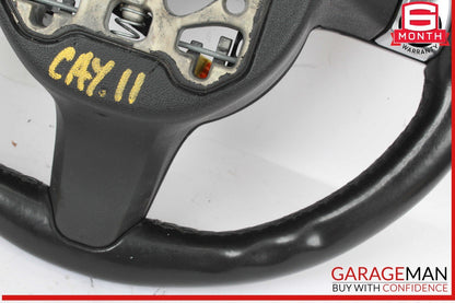 11-14 Porsche Cayenne 958 Steering Wheel w/ Paddle Shifters Black OEM