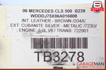 06-11 Mercedes W219 CLS550 Headlight Support Bracket Left Driver Side OEM