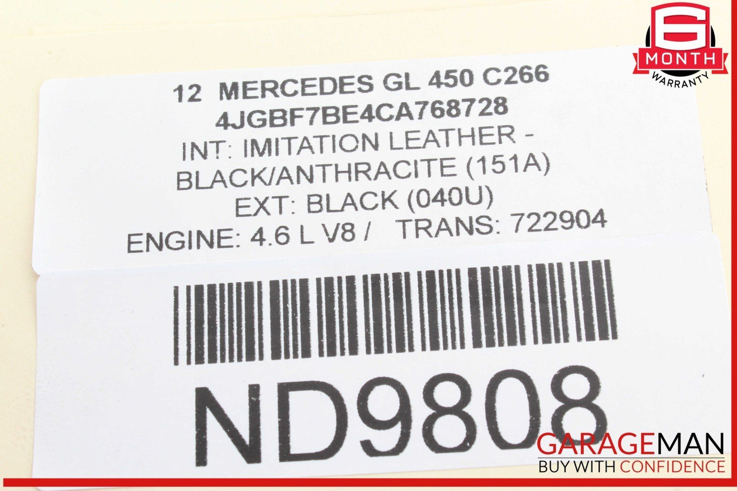 06-12 Mercedes X164 GL450 GL550 Front Right Passenger Side Axle Shaft OEM