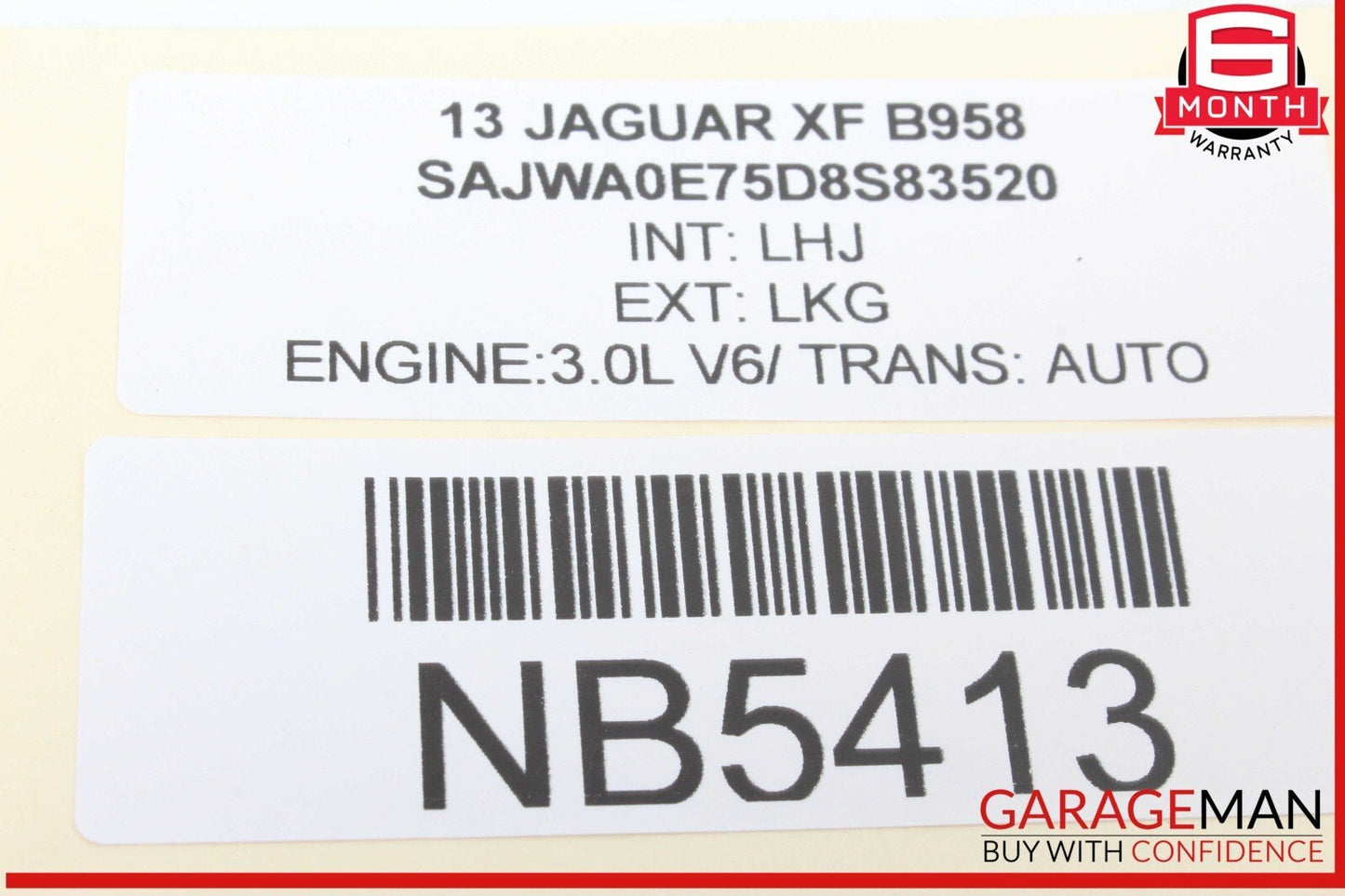 12-15 Jaguar XF XFR X250 Front Interior Roof Dome Light Lamp OEM