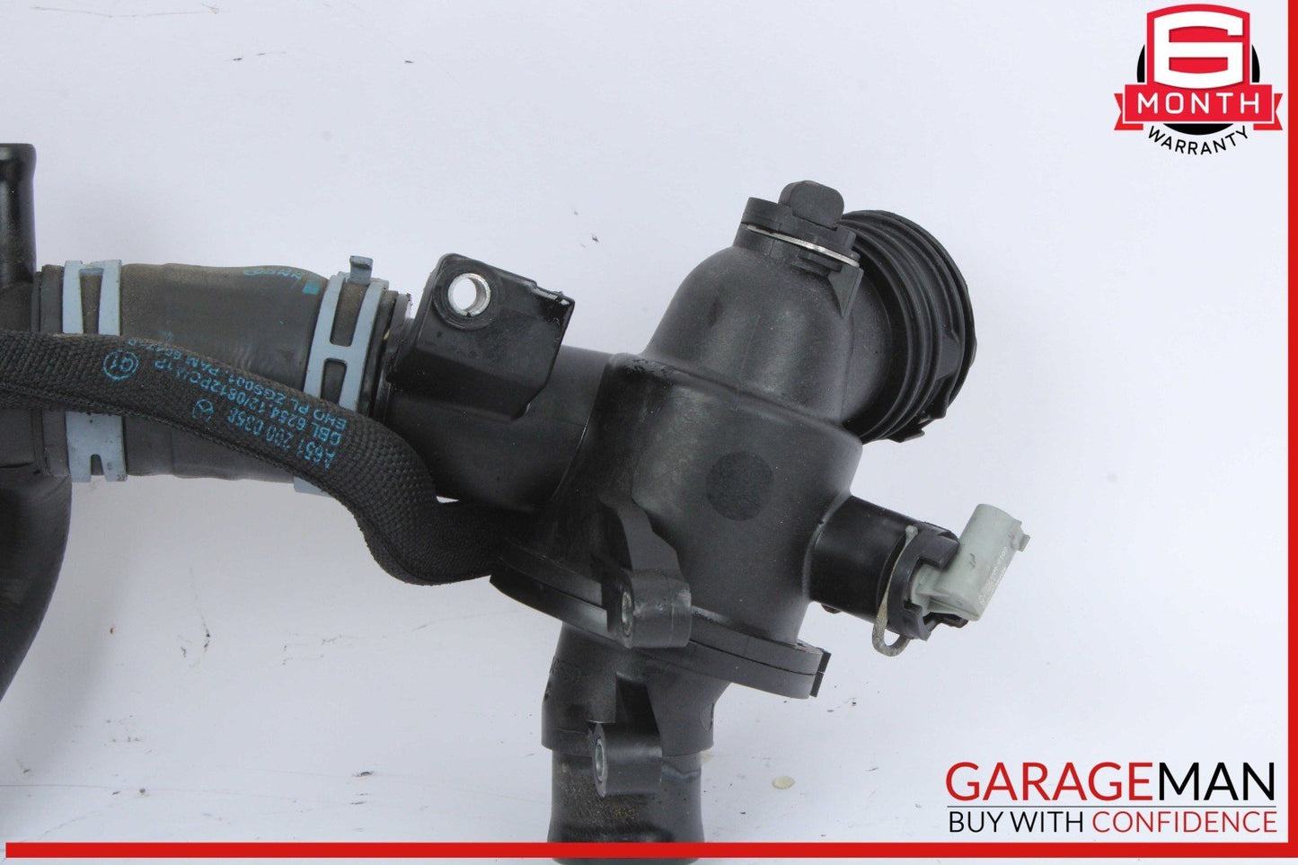 13-15 Mercedes X204 GLK250 Coolant Thermostat Housing 6512031682 OEM
