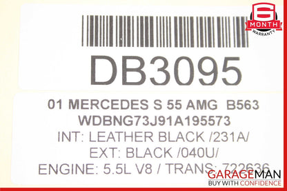 01-02 Mercedes W215 CL55 S55 AMG 5.5L Complete Engine Motor Block Assembly 197k
