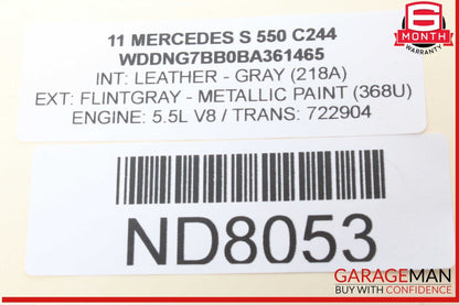 07-13 Mercedes W221 S550 S600 Front Left Driver Side Window Regulator OEM