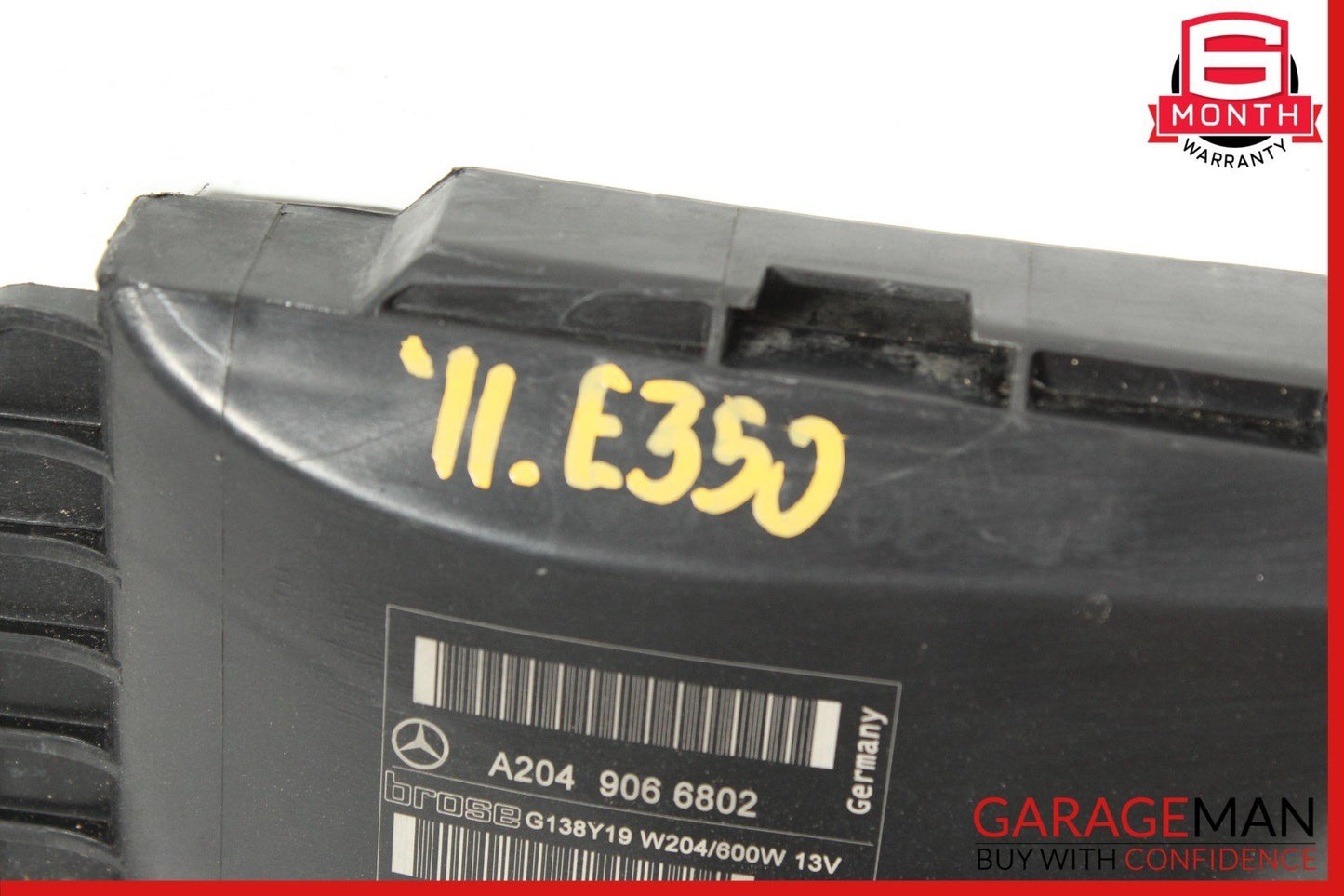 08-18 Mercedes W212 E350 C300 Engine Radiator Cooling Fan Motor Assembly OEM