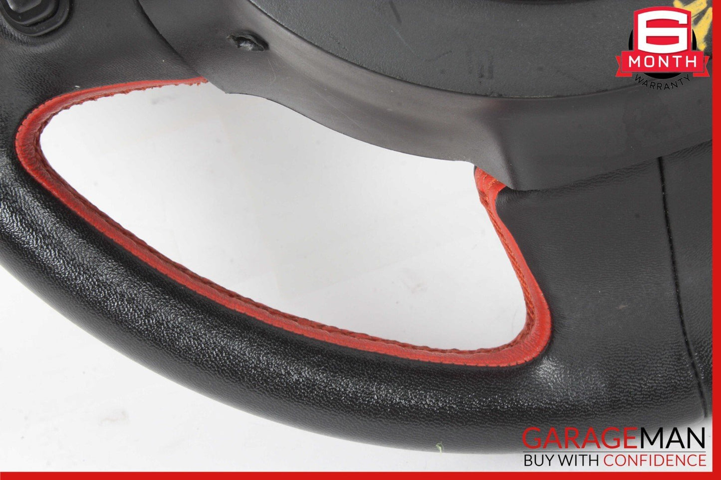 12-17 Fiat 500 Steering Wheel Black & Red Leather P1VN07JXWAE