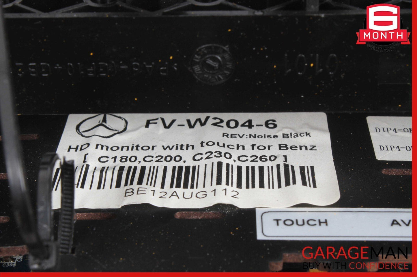 08-11 Mercedes W204 C300 C350 Navigation LCD Display Screen Monitor w/ Cover OEM