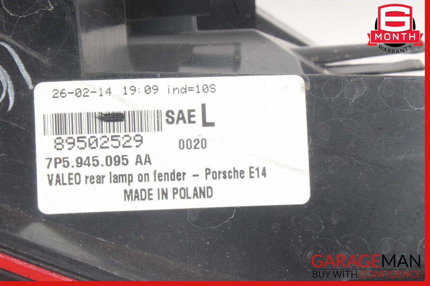 11-14 Porsche Cayenne 958 S Rear Left Side Outer Taillight Tail Light Lamp OEM