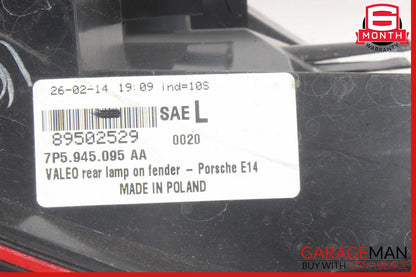 11-14 Porsche Cayenne 958 S Rear Left Side Outer Taillight Tail Light Lamp OEM