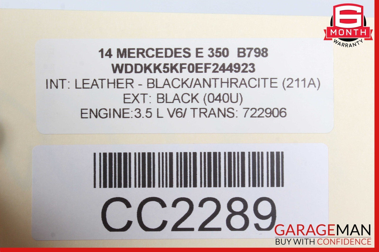 10-16 Mercedes W207 E350 Rear Left Spindle Knuckle CV Shaft Driveshaft Assy OEM