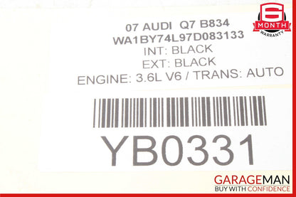 07-09 Audi Q7 4L Engine Motor Starter 0001123024 Bosch OEM