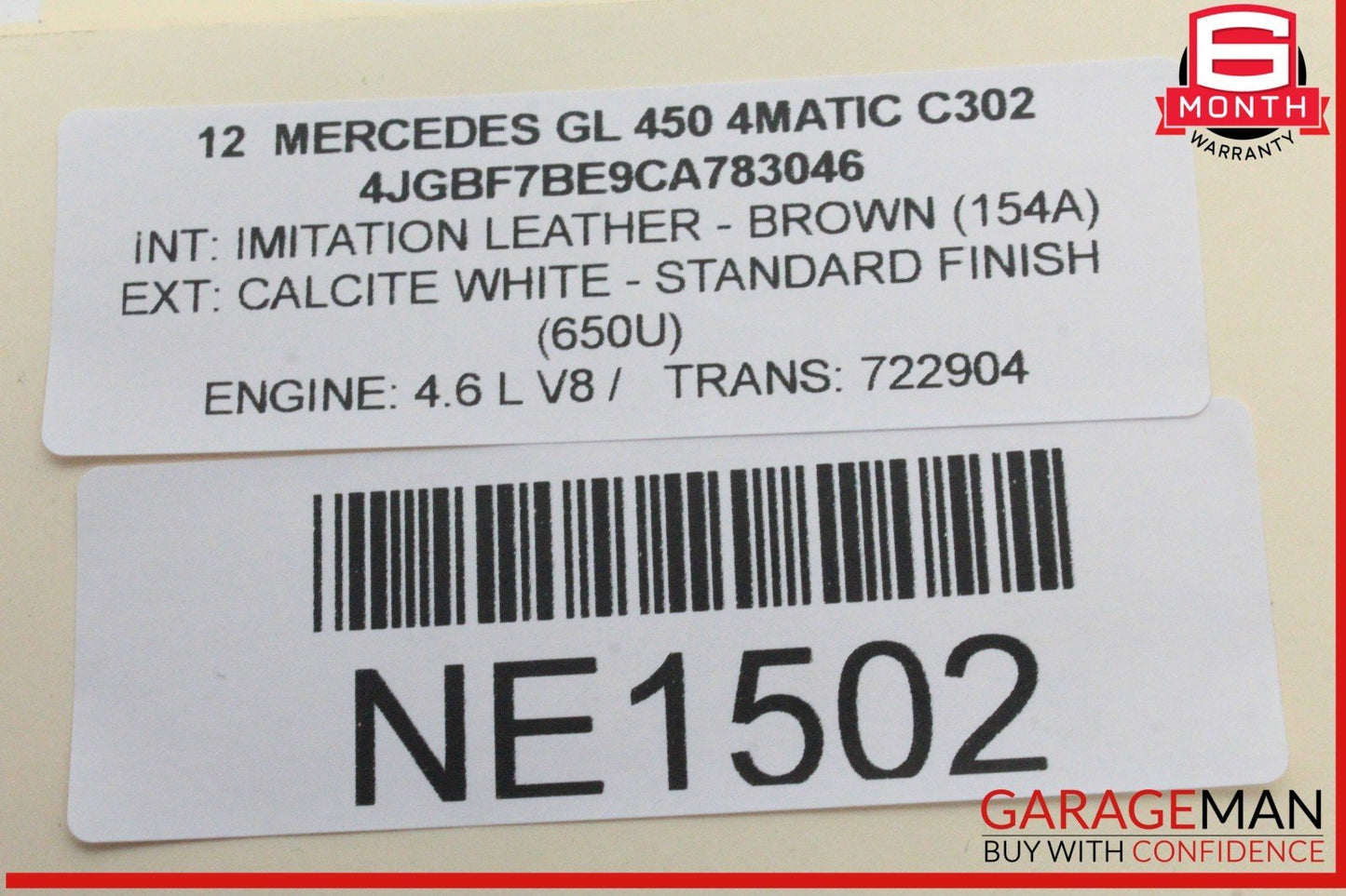 06-19 Mercedes X164 GL450 4MATIC Rear Glass Windshield Wiper Motor 2518200042