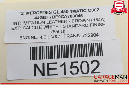 06-19 Mercedes X164 GL450 4MATIC Rear Glass Windshield Wiper Motor 2518200042