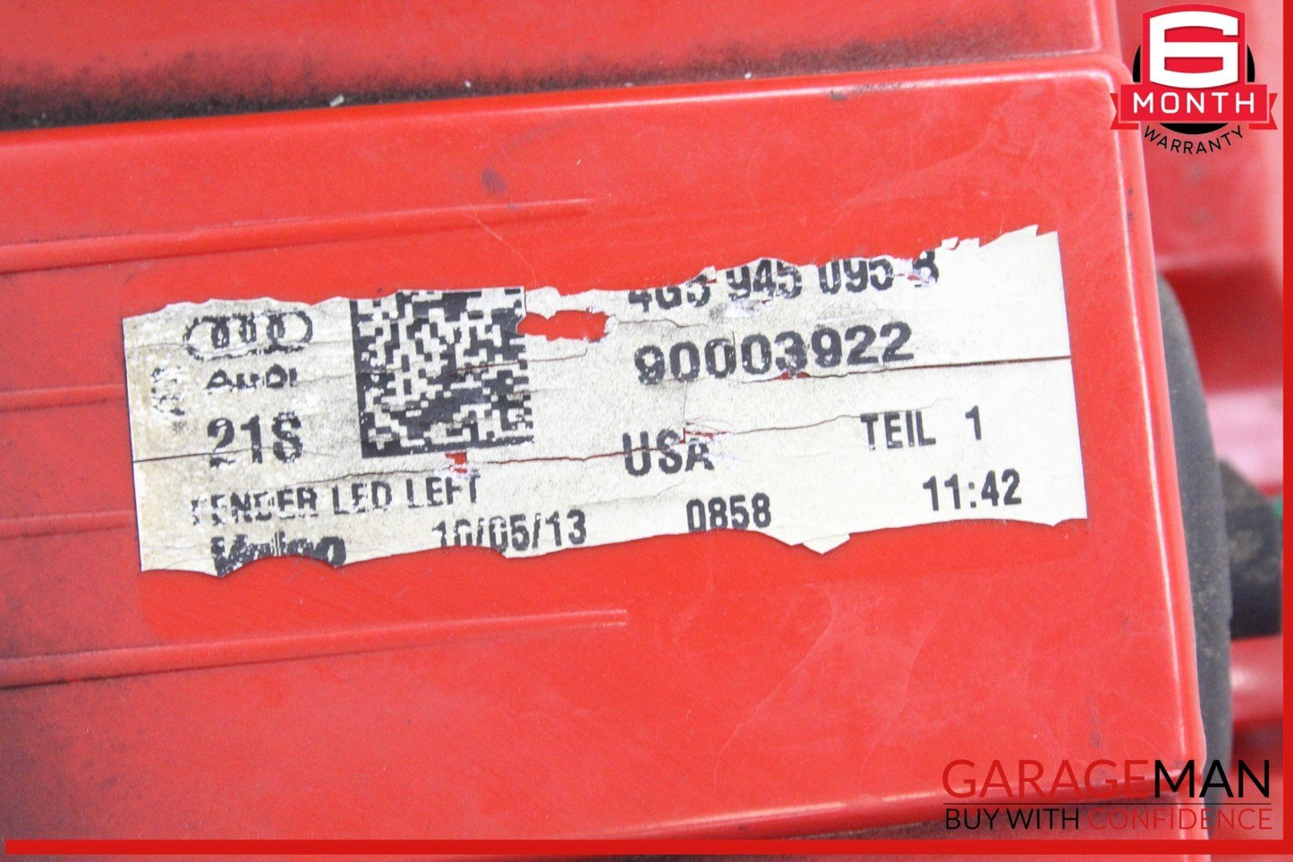 12-15 Audi A6 S6 Rear Left Driver Side Outer Tail Light Lamp LED 4G5945095B OEM