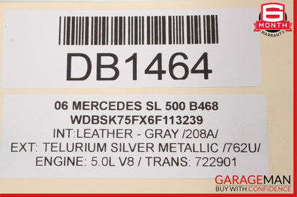 03-06 Mercedes R230 SL500 SL600 Power Steering Rack & Pinion