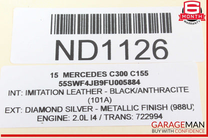 15-18 Mercedes W205 C300 Speedometer Odometer Instrument Cluster Gauge OEM