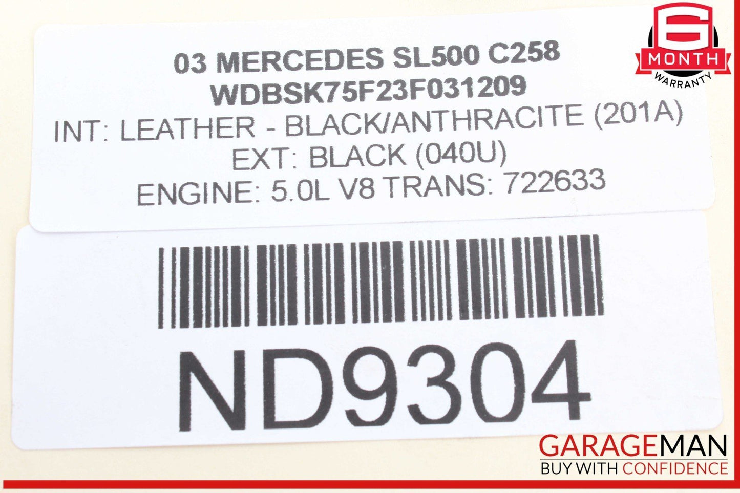 03-12 Mercedes R230 SL500 Front Left Driver Side Spindle Knuckle Wheel Hub OEM