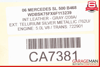 03-12 Mercedes R230 SL500 SL600 Front Left Suspension Upper Control Arm OEM