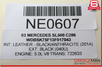 03-12 Mercedes R230 SL500 SL55 AMG Front Left SAM Fuse Box Control Module OEM