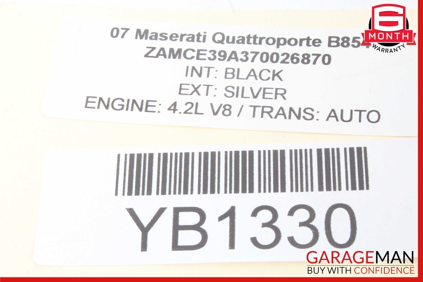 03-13 Maserati Quattroporte M139 Interior Roof Grab Handle Rear Side Set OEM