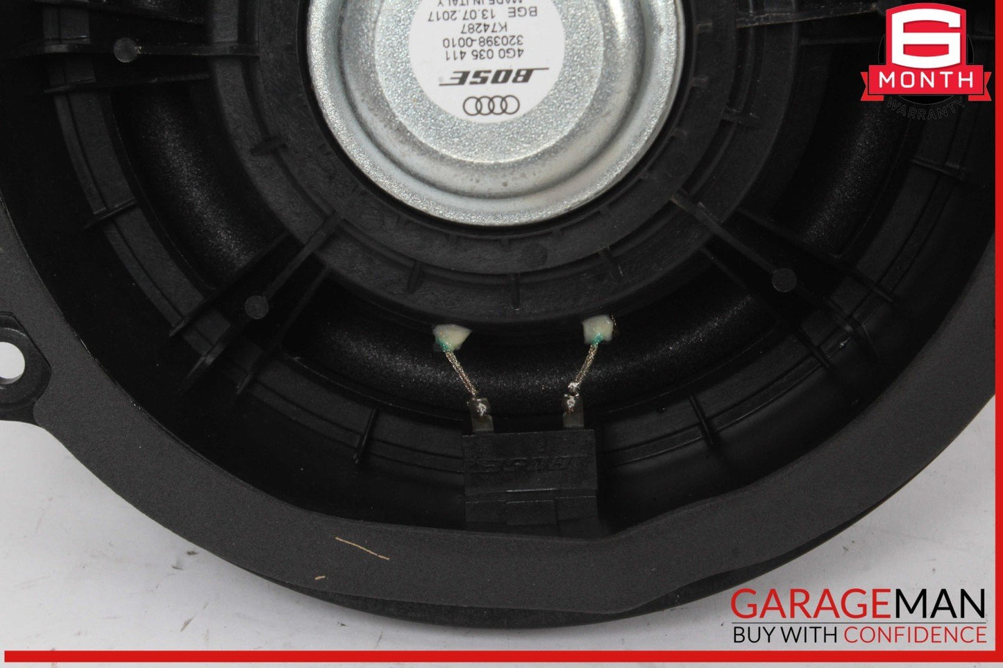 12-18 Audi A6 Rear Left and Right Side Door Audio Sound Speaker Set 4G0035411