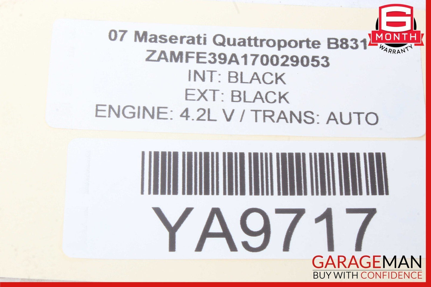 03-08 Maserati Quattroporte M139 Headlight Windshield Washer Bottle Tank OEM