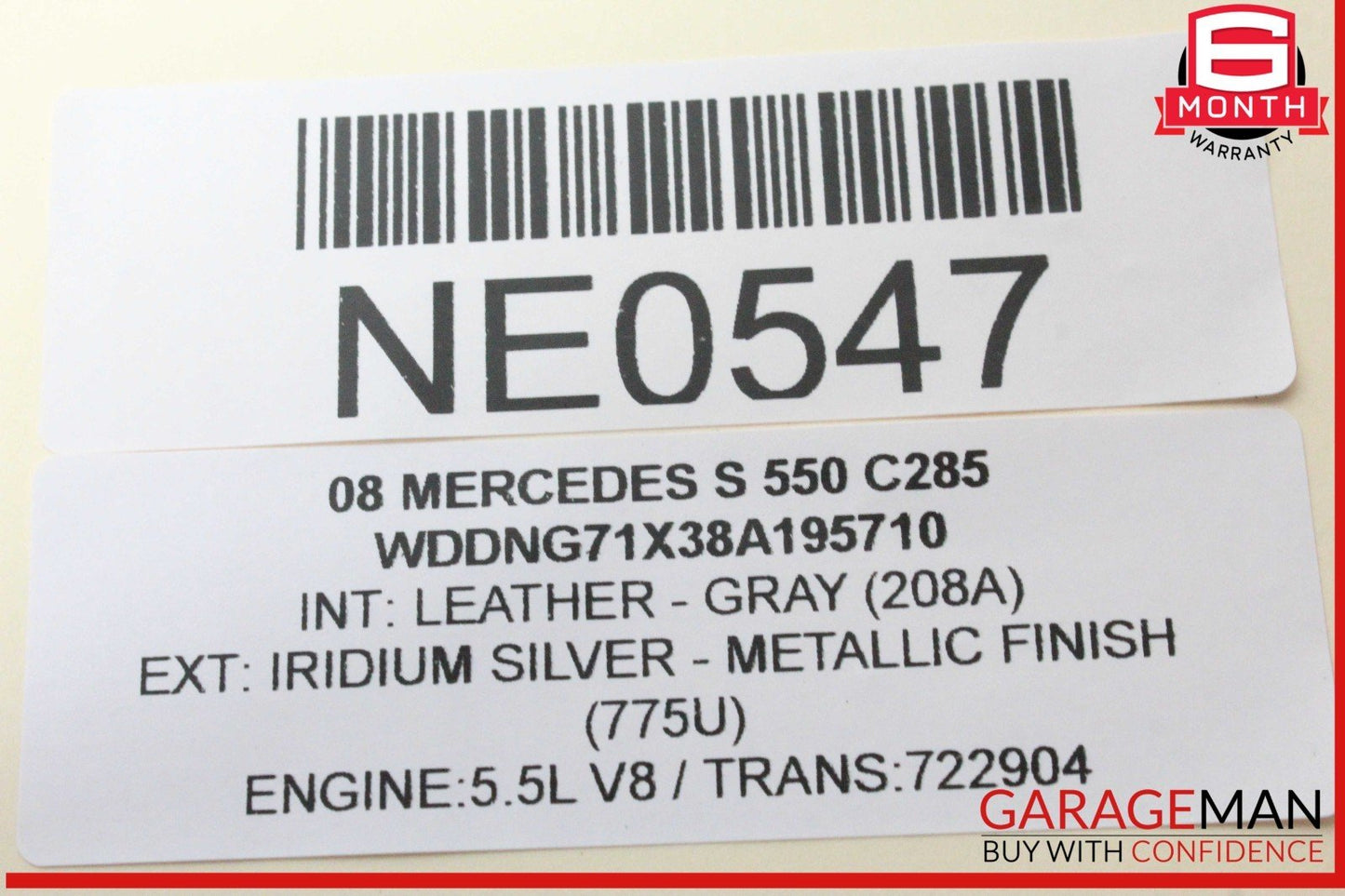 07-13 Mercedes W221 S550 S400 S600 Rear Left or Right Side Window Control Switch