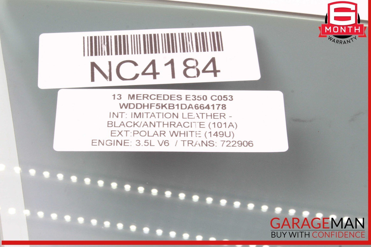10-16 Mercedes W212 E350 Front Right Passenger Side Door Window Glass OEM