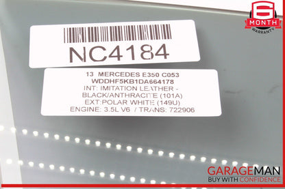 10-16 Mercedes W212 E350 Front Right Passenger Side Door Window Glass OEM