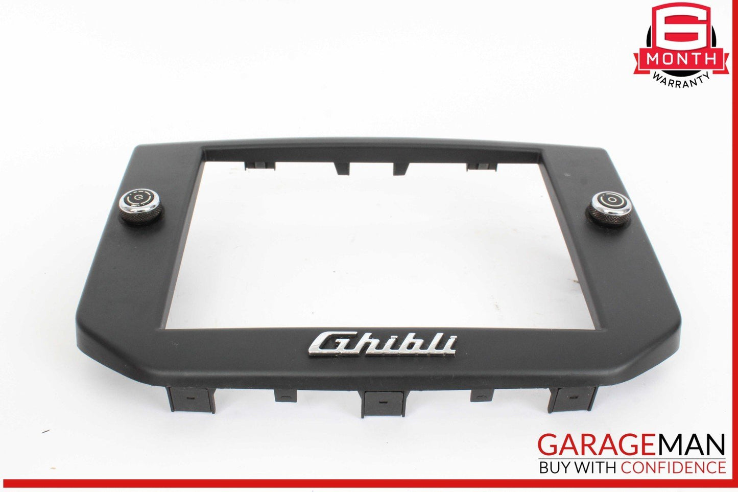 14-17 Maserati Ghibli S Dashboard Dash Display Screen Trim Bezel Cover Black OEM