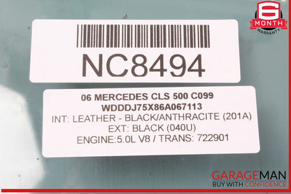 06-11 Mercedes W219 CLS500 CLS550 Front Right Passenger Side Door Window Glass