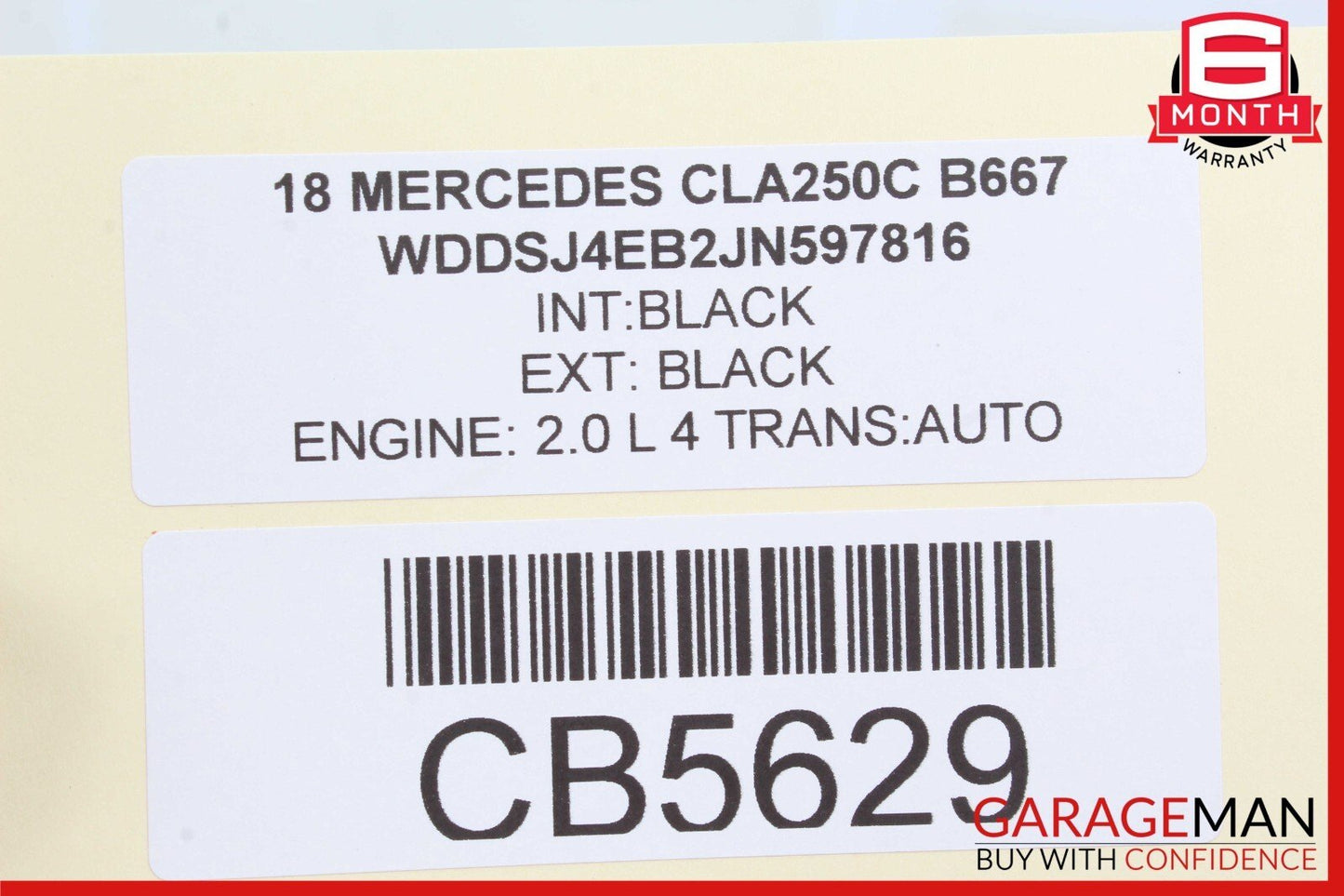 14-20 Mercedes W117 CLA250 Driver Steering Wheel w/ Paddle Shifters Assy Black