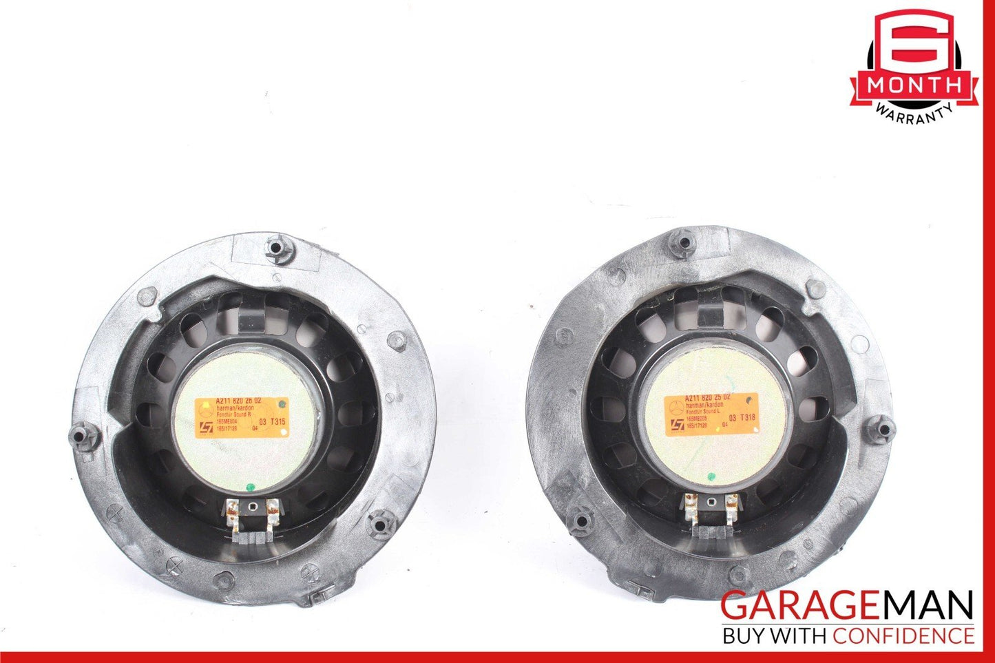 03-06 Mercedes W211 E55 Rear Right & Left Side Door Audio Sound Speaker Set OEM