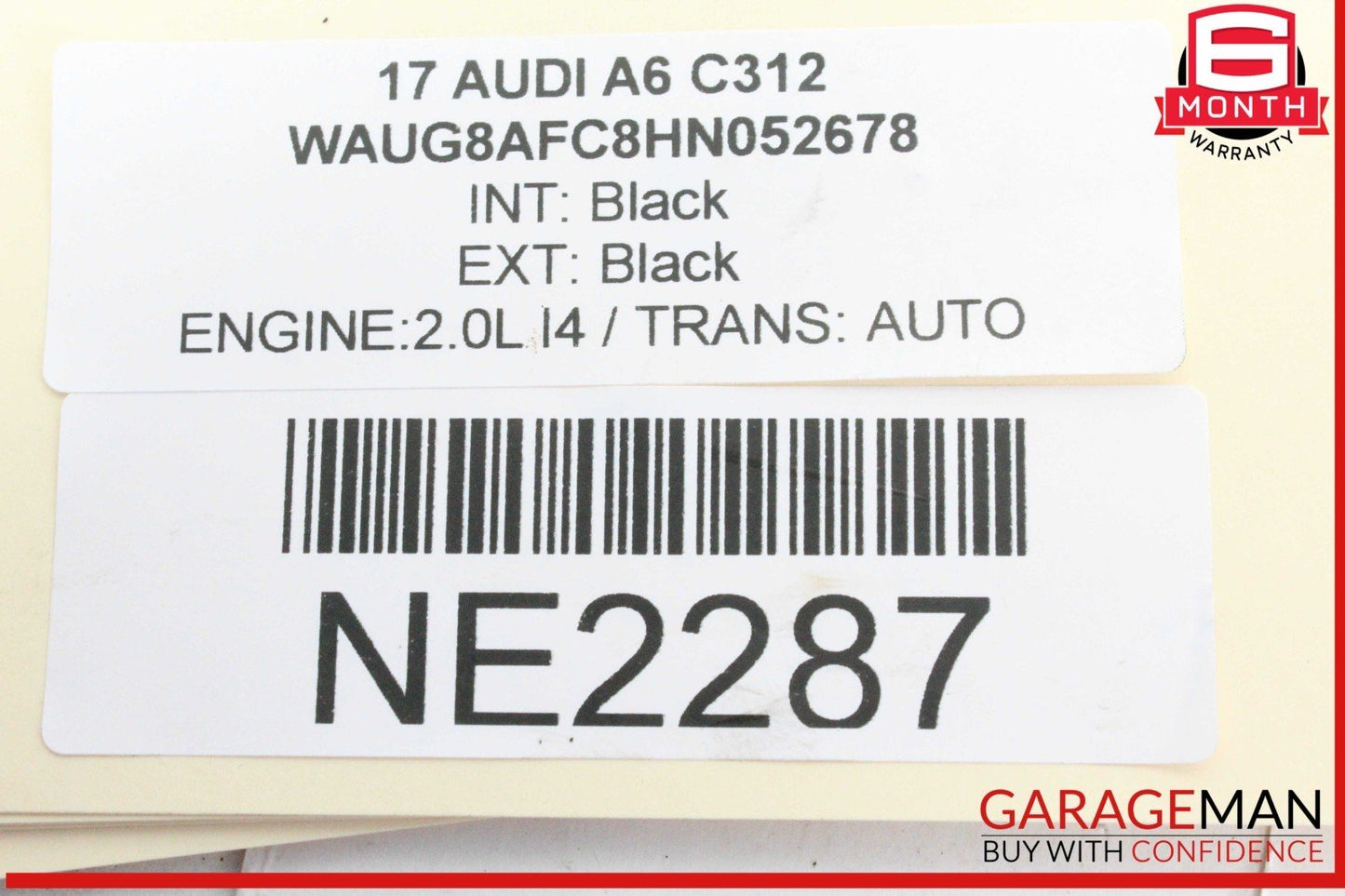 12-18 Audi A6 Rear Left Driver Side Bumper Guide Bracket OEM