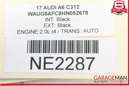 12-18 Audi A6 Rear Left Driver Side Bumper Guide Bracket OEM