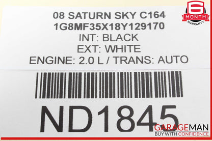 07-10 Saturn Sky Steering Column Wiper Head Light Turn Signal Multi Switch OEM