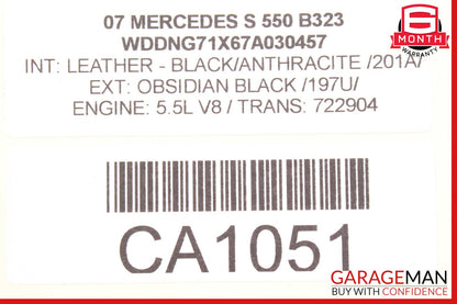 07-14 Mercedes W221 S550 Front Right Wheel Carrier Spindle Knuckle Hub OEM