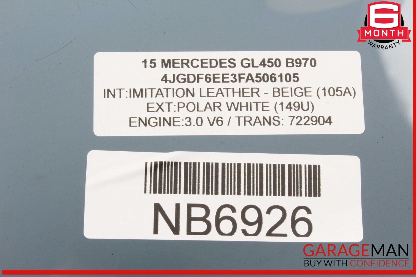 12-19 Mercede X166 GL450 GLE43 AMG GLS550 Front Left Door Window Glass OEM