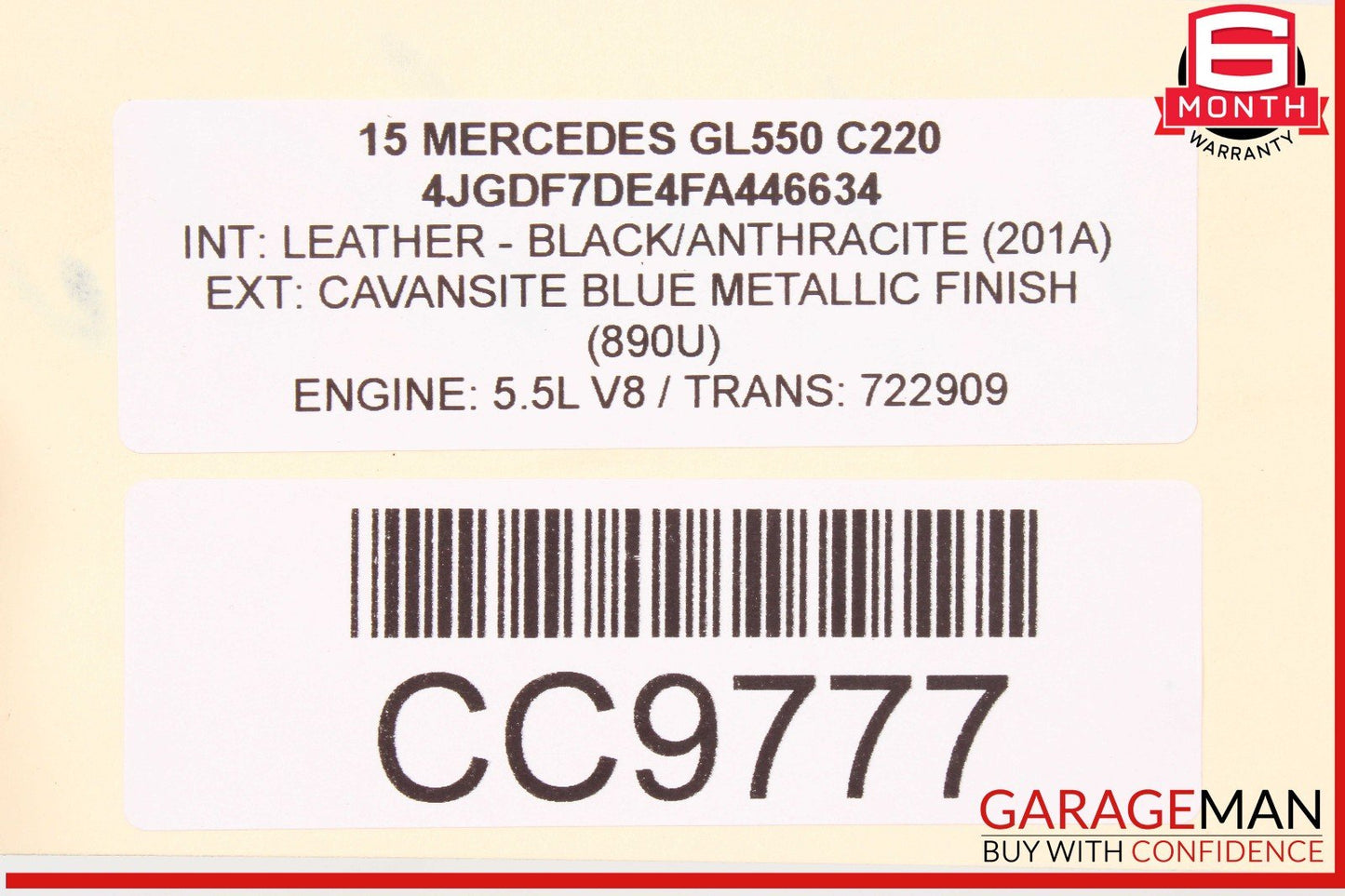 13-19 Mercedes X166 GL550 Left Driver Side Running Board Step OEM