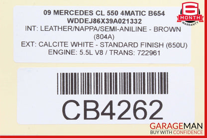 07-10 Mercedes W216 CL550 S600 Speedometer Instrument Odometer Gauge Cluster OEM